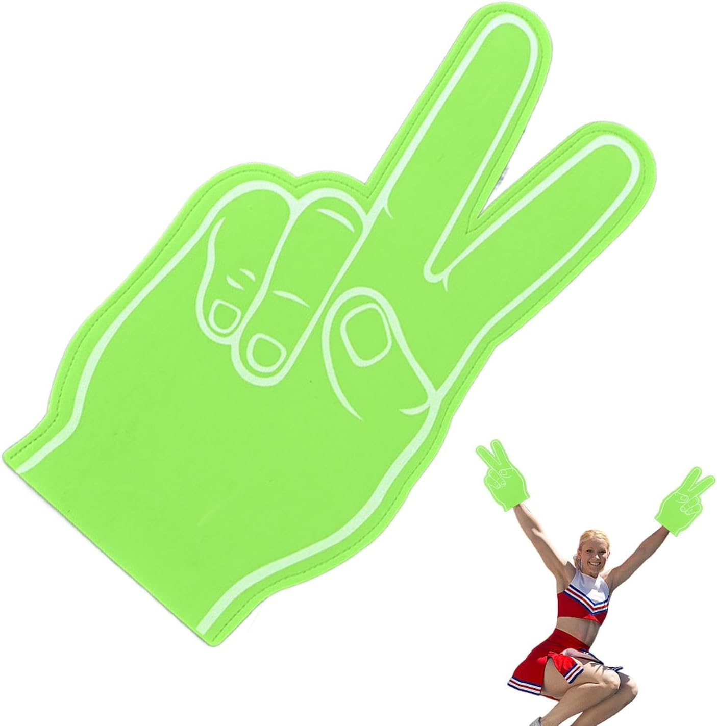 Foam Fingers - Sports Fan Foam Hand | Giant Foam Finger for Game Day Cheers | Fun and Colorful Fingers for Sports Events, Team Spirit, Tailgating | Foam Finger for Support and Celebration