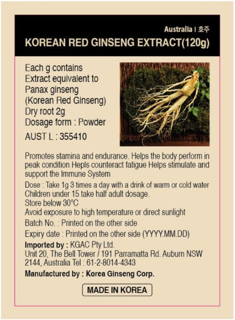Cheongkwanjang Premium Non-Gmo Korean Ginseng Liquid Extract - Immune Boosting Health Supplement for All Ages - Vegan Red Ginseng Supplement Providing Sustained Energy & Focus - 120G image number 4