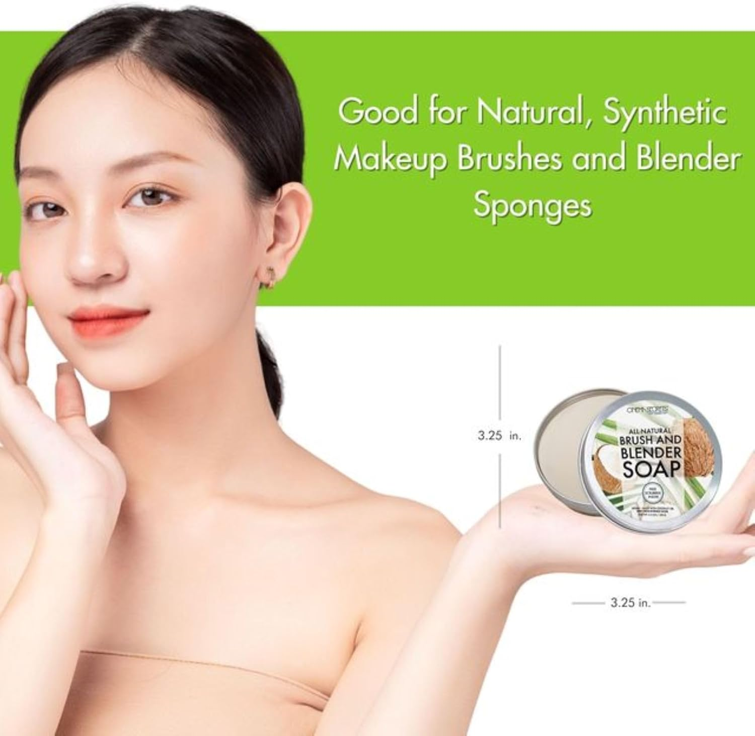 Cinema Secrets All Natural Solid Brush Soap with Scrubber image number 6