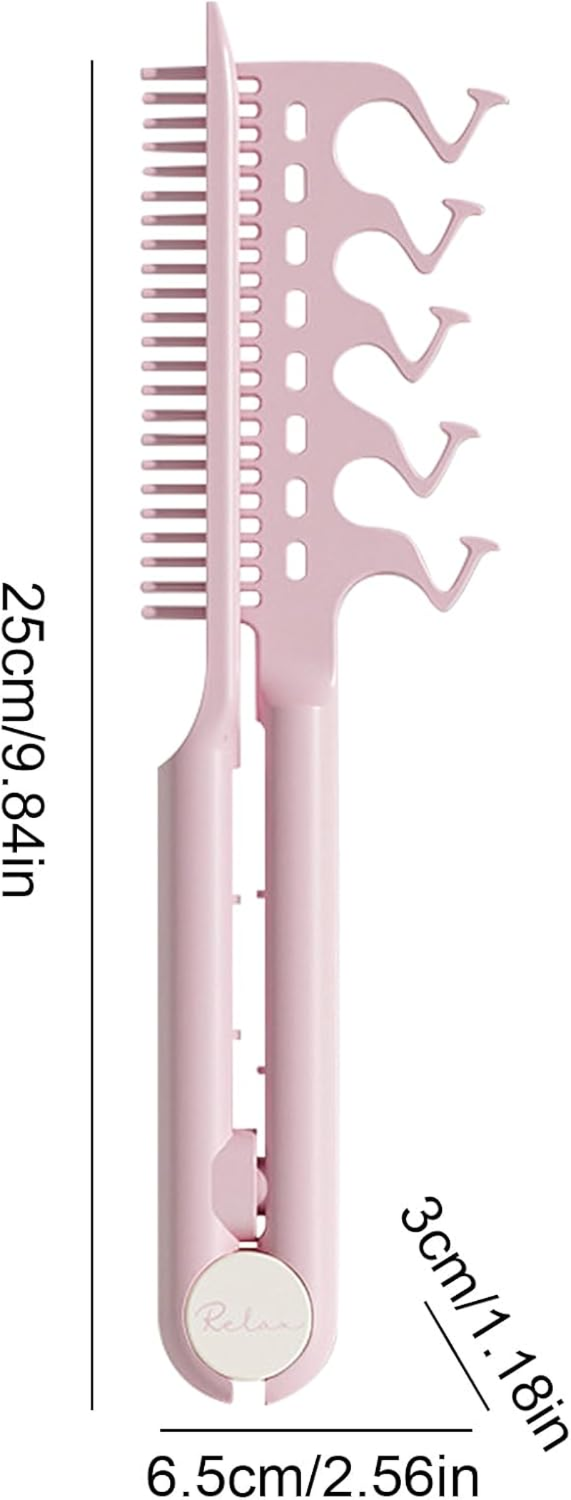 Qkbuza Hair Comb for Straightening | Flat Straightening Comb - Hairdressing Tool Volumizing for Daily Grooming Travel Salon Home Family Girls Women Daughter