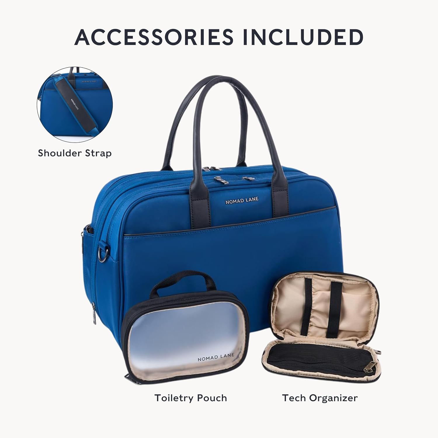 Nomad Lane the Bento Bag Classic Carry-On Luggage Duffel Bag, Durable & Lightweight Carry on Suitcase, Personal Travel Bag image number 1