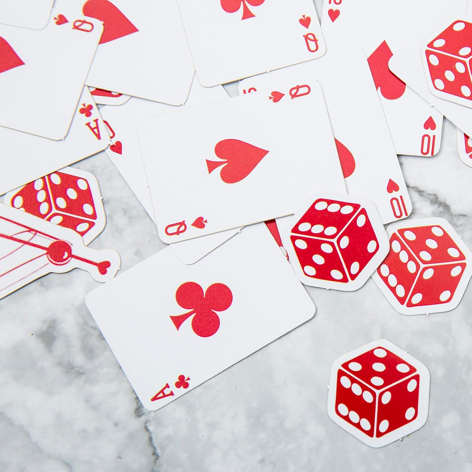 200Pcs Lucky in Love Bachelorette Confetti, Vegas Bachelorette Party Decorations, Las Vegas Shower Confetti,Casino Party Decor, Poker Dice Theme