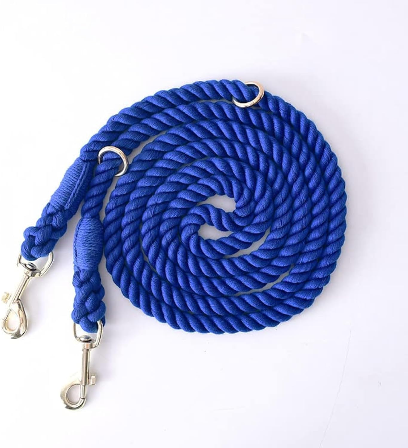 Hands Free Rope Dog Leash 7.5 FT with Adjustable Double Swivel Hook for Small Medium and Large Dogs Running Hiking Camping Walking (Cherry Blossom)