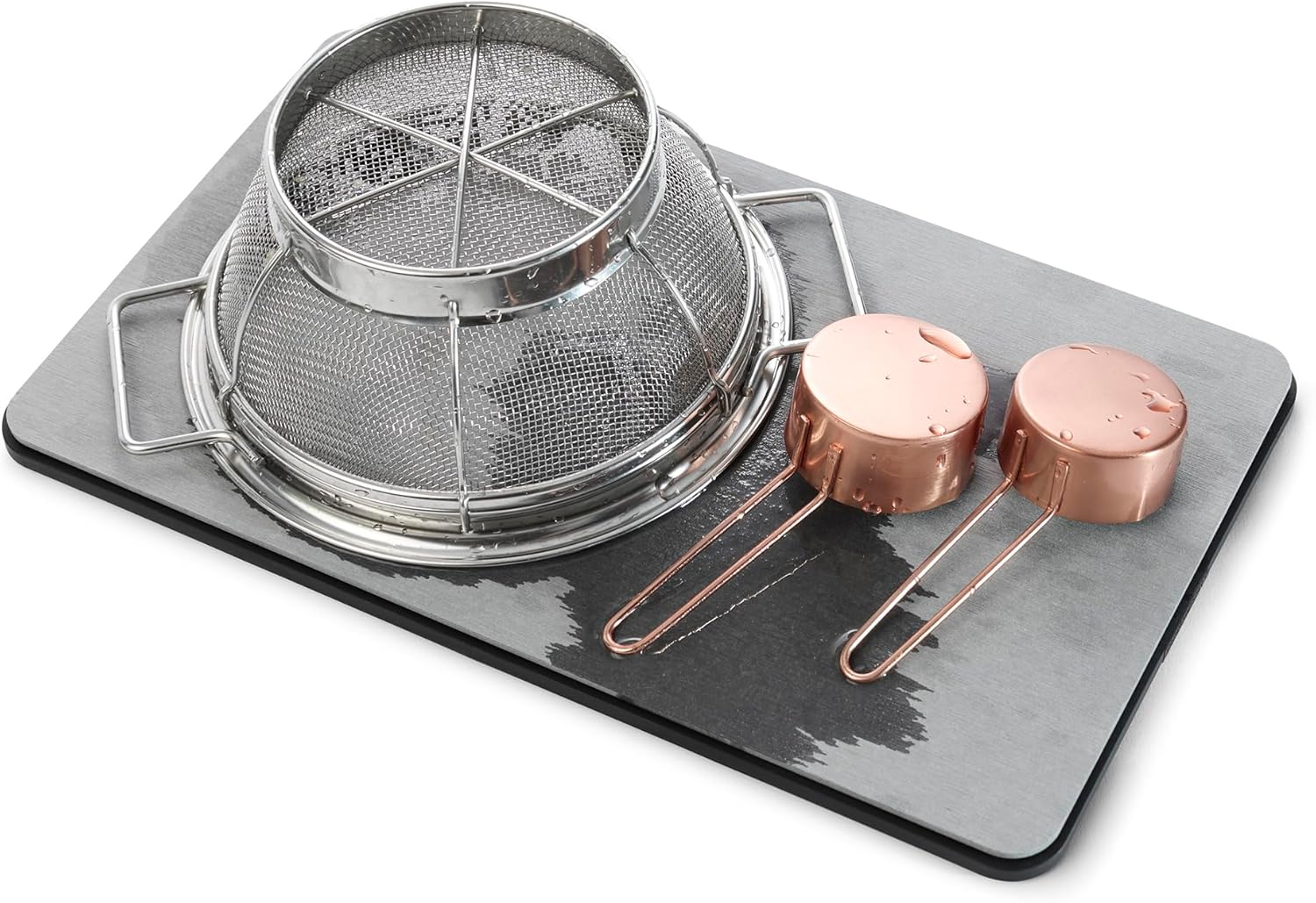 Madesmart Dish Mat, Drying Stone Collection, Accelerates Moisture Evaporation, Natural & Mineral Materials, Non-Slip Base, Carbon image number 5