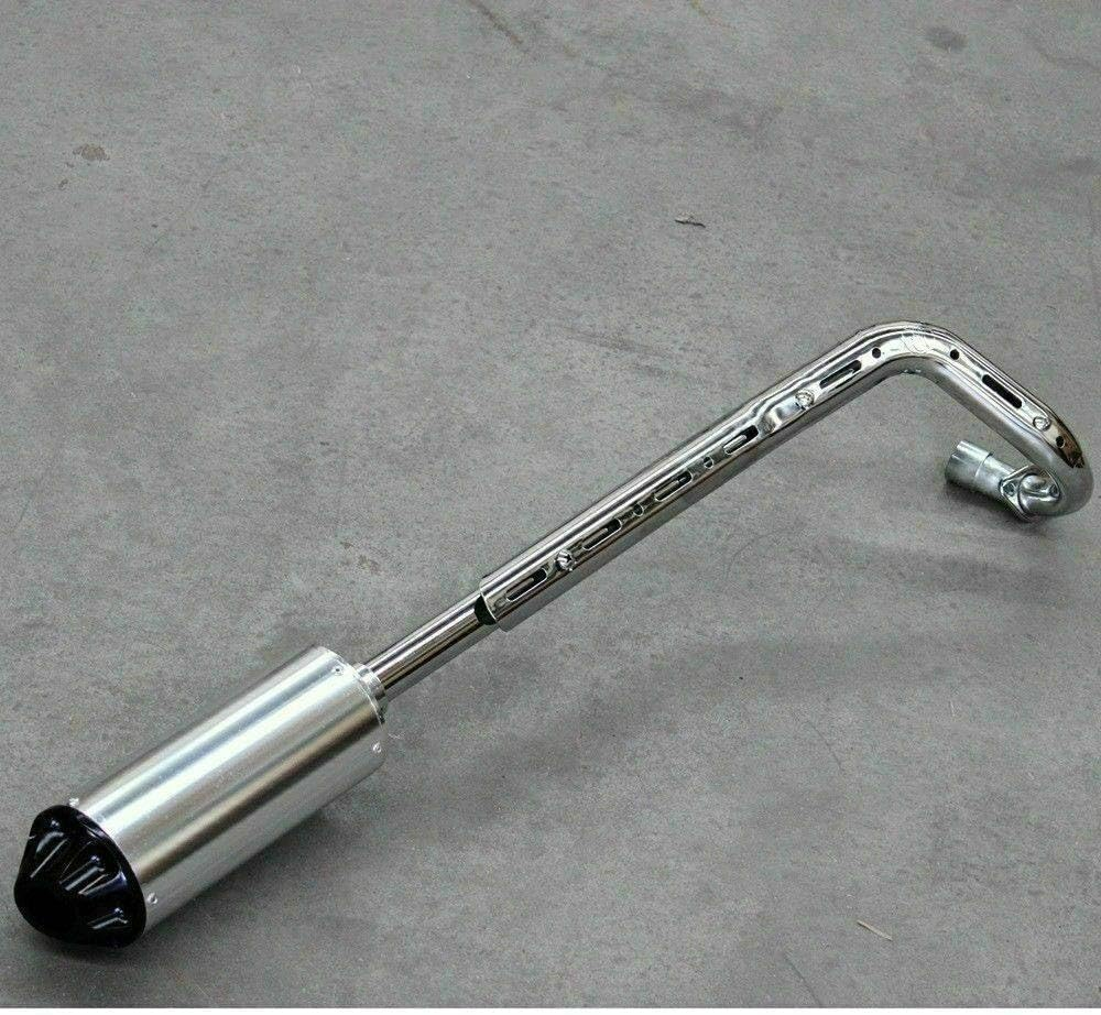 TDR 28Mm Exhaust Pipe with Black Muffler for ATV Quad Dirt Bike, Complete Exhaust System for XR50 CRF50 110/125Cc Dirt Pit Bike image number 5