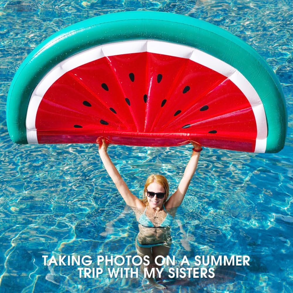 Chamgeco Giant Inflatable Pool Float, Inflatable Raft Pool Floats for Summer, Pool Lounger, Pool Accessories, Lake Floats & Pool Toys, Fun Swimming Tools for Pool Lake Beach Party