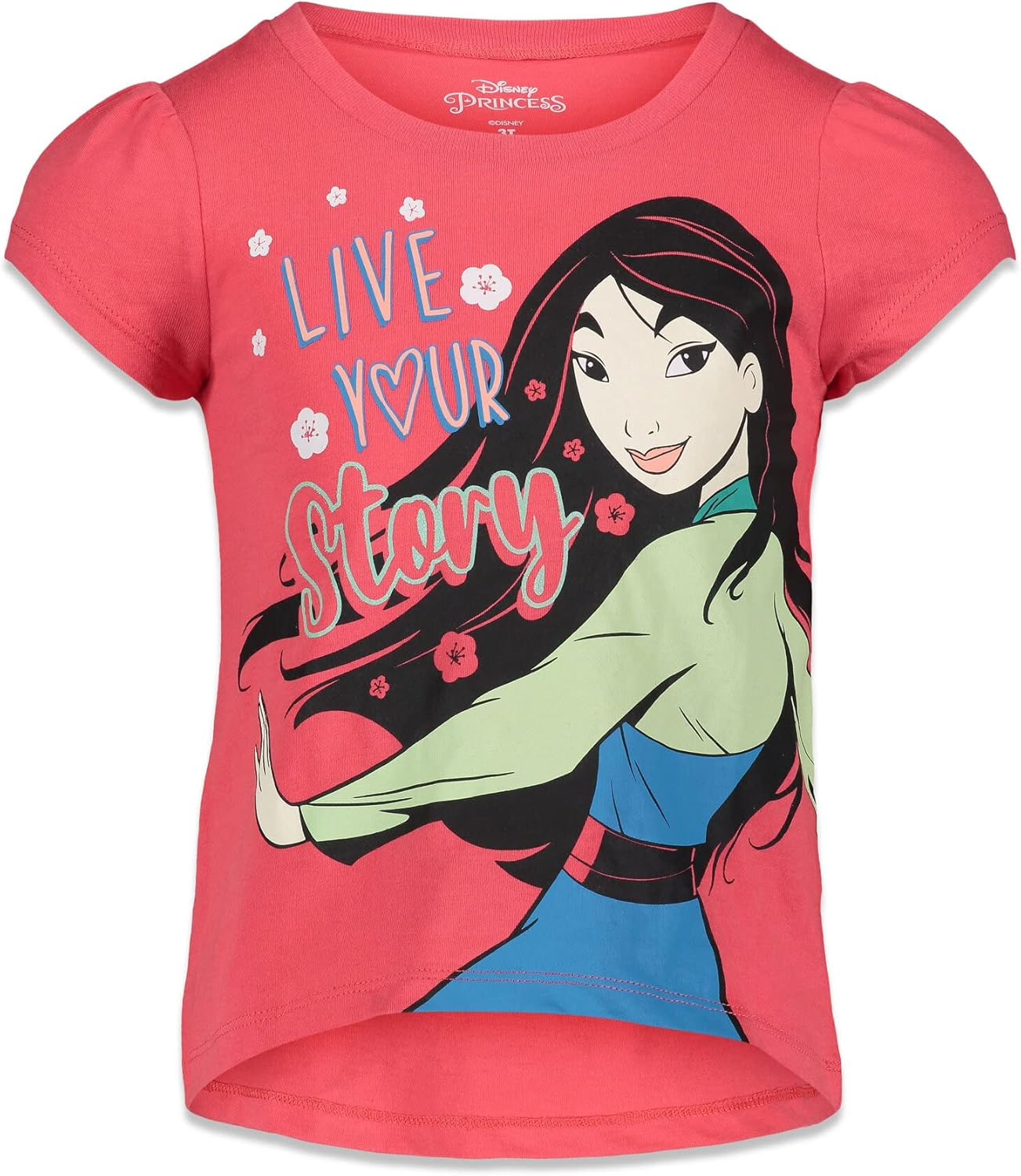 Disney Princess 4 Pack T-Shirts Infant to Big Kid image number 2