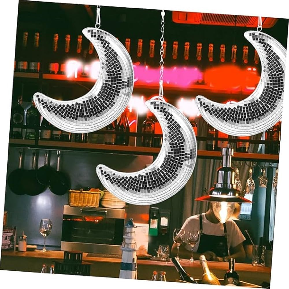 Disco Mirror Ball, Glass Rotating Party Light, 50S 60S 70S DJ Effect for Nightclubs, Weddings, Stage image number 6