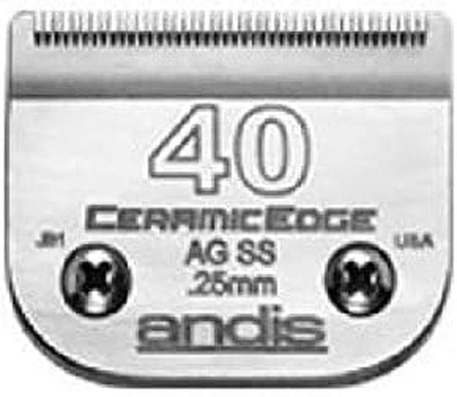 Stainless Steel Pro Quality Grooming Ceramic Edge Clipper Blades Choose Size !(# 7FC Finish Blade = 3.2Mm) image number 4