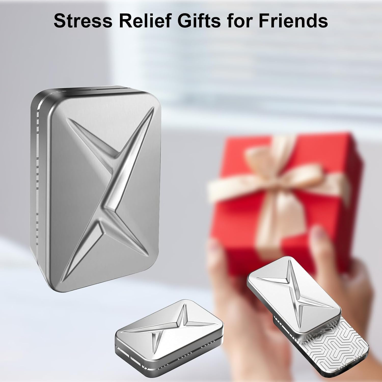 B-Qtech Metal Poker Fidget Slider Toy, Fidget Toys for Adults, Magnetic Slider Toy, Autism Anxiety Stress Relief Magnetic Fidget Toy for Adults, Adult Office Desk Toy image number 5