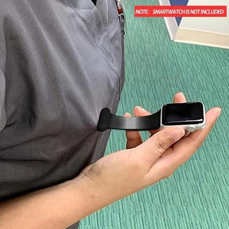 ZANZER Fob for Apple Watch Series 9/8/7 Band 41Mm 40Mm 38Mm Nurses Midwives Doctors Healthcare Paramedics,Silicone Pin Fob for Iwatch Series 8/7/6/SE2/SE/5/4/3/2/1 image number 3