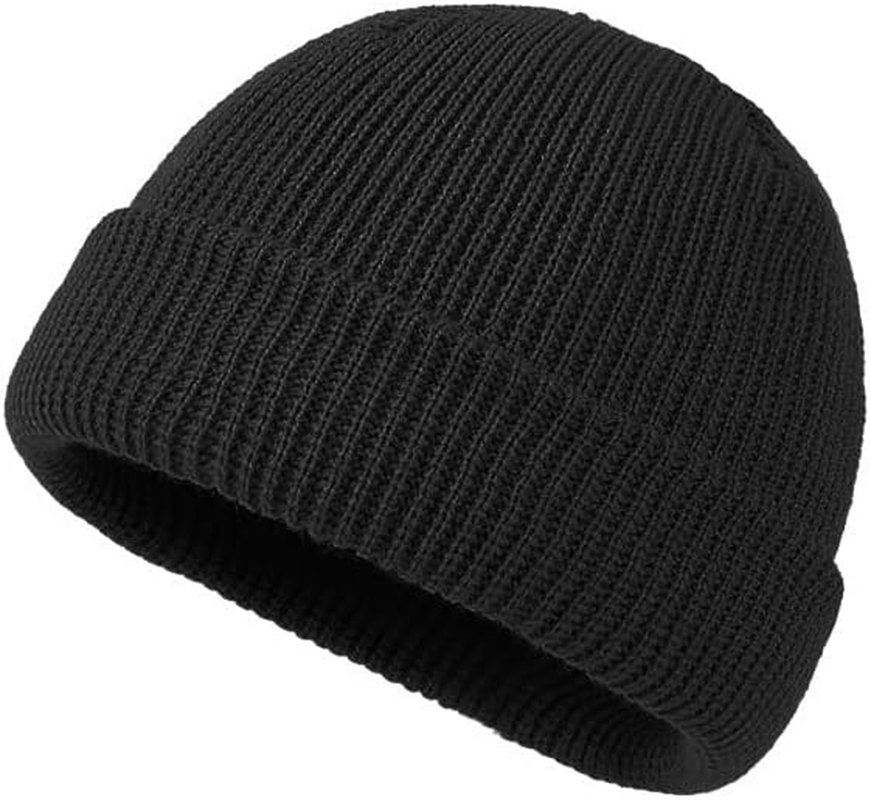TOPTIE Winter Cuffed Beanie Knit Hats for Teens, Warm & Soft Toboggan Cap