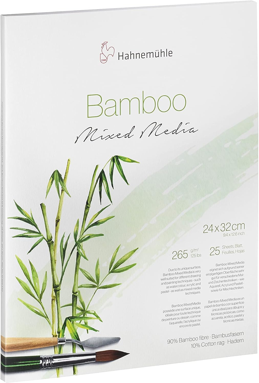 Hahnemuhle 265 GSM 25 Sheets Bamboo Mixed Media Pad, 30 Cm Length X 40 Cm Width image number 2