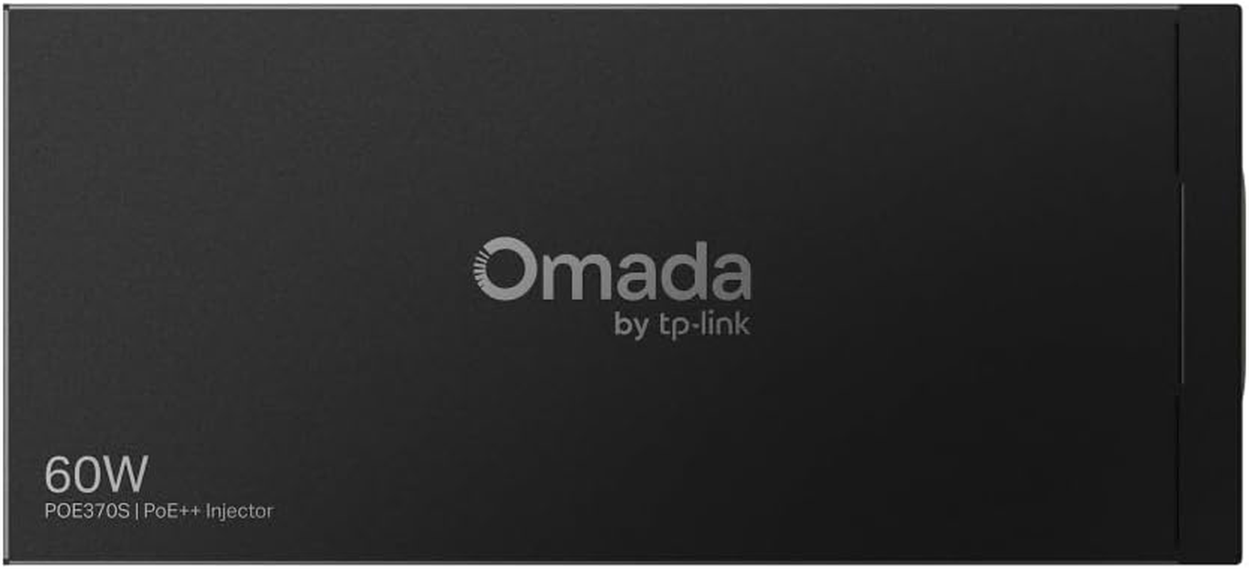 Omada 10G Poe++ Injector, up to 60W, Wall-Mounting and Desktop Design, Dual 10 Gigabit Ports, Auto-Determine Power Supply, Plug & Play, No Configuration Required, 3-Year Warranty(Poe370S)