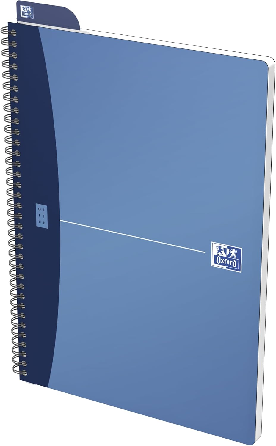 Oxford Urban, Office Notebook A4, 100 Pages, 7Mm Lined, Twin-Wire, Blue