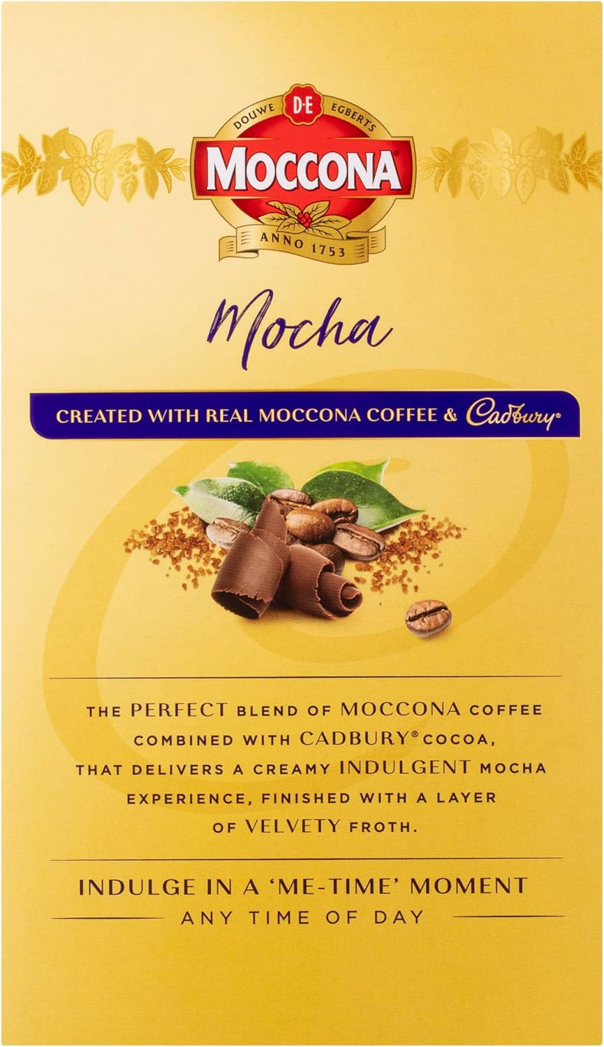 Moccona Coffee Sachets Cadbury Mocha 40 Sachets (8 Sachets X 5 Packs) image number 1
