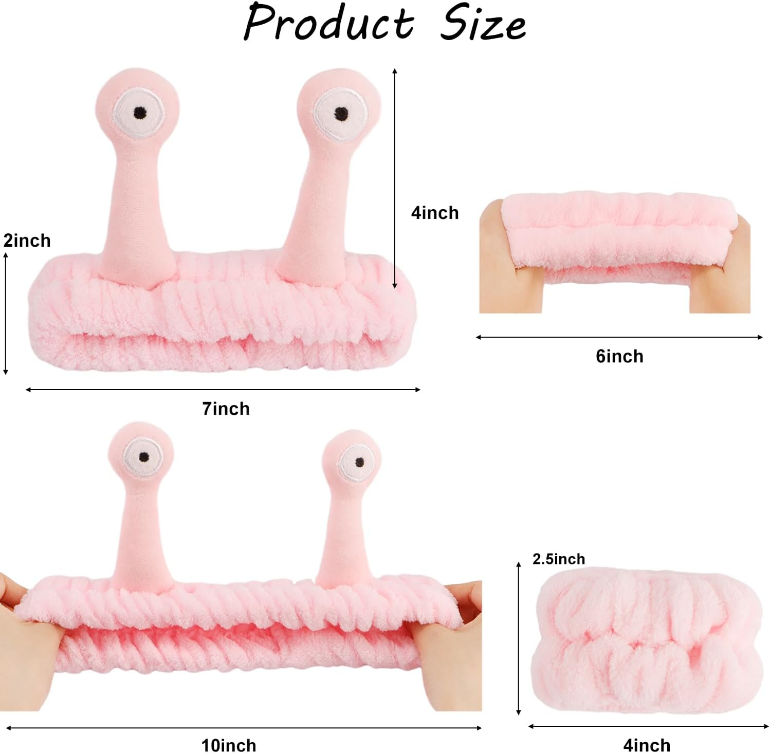 Supoo 9Pcs Spa Headband and Wristband Set Cute Spa Wristbands for Washing Face Makeup Headband