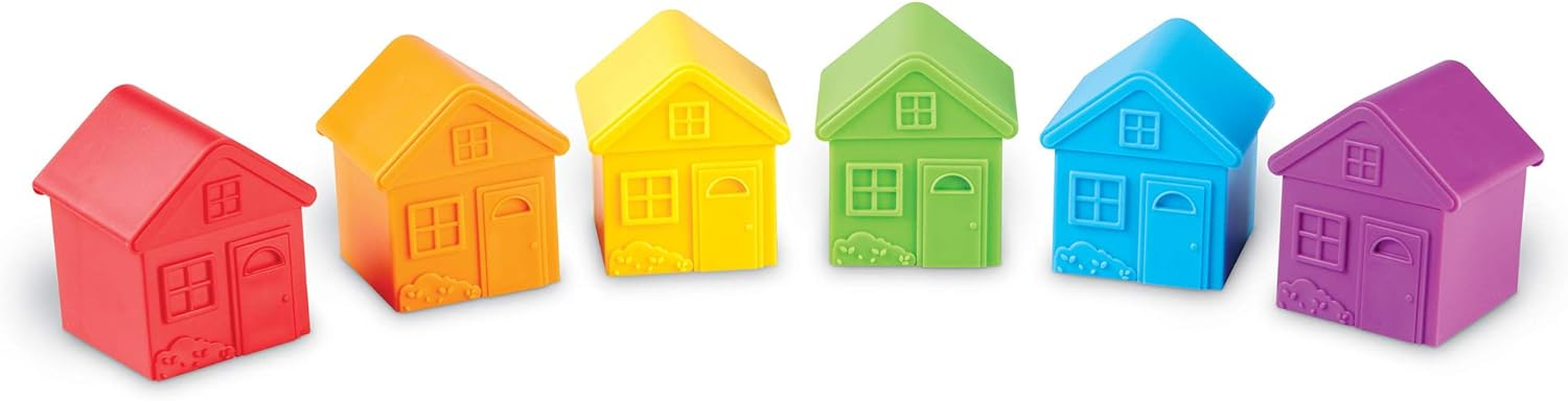 Learning Resources All about Me Sorting Houses, Fine Motor & Sorting Skills, Montessori Toys, Special Education Actives, Imaginative Play, 12 Pieces, Ages 3+