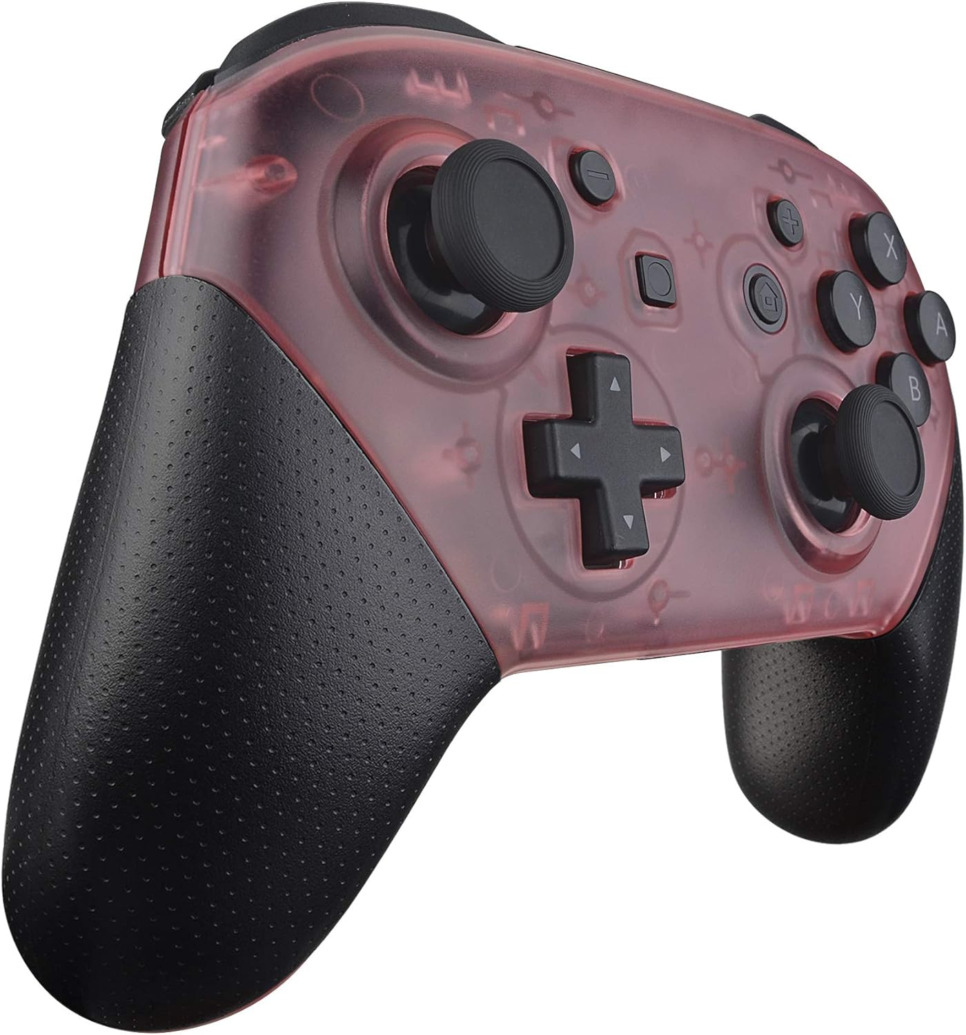 Extremerate Cherry Pink Faceplate and Backplate for Nintendo Switch Pro Controller, DIY Replacement Shell Housing Case for Nintendo Switch Pro - Controller NOT Included
