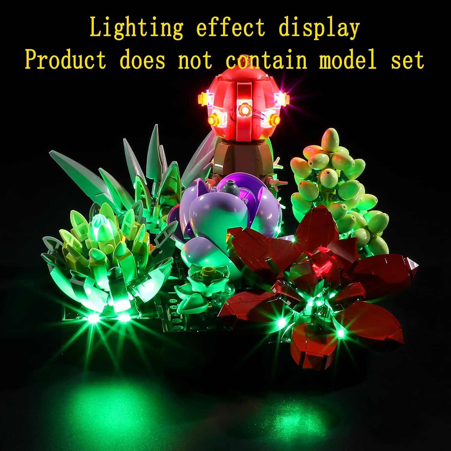 GEAMENT LED Light Kit Compatible with  Succulents - Lighting Set for Creator 10309 Building Model ( Set Not Included) image number 2