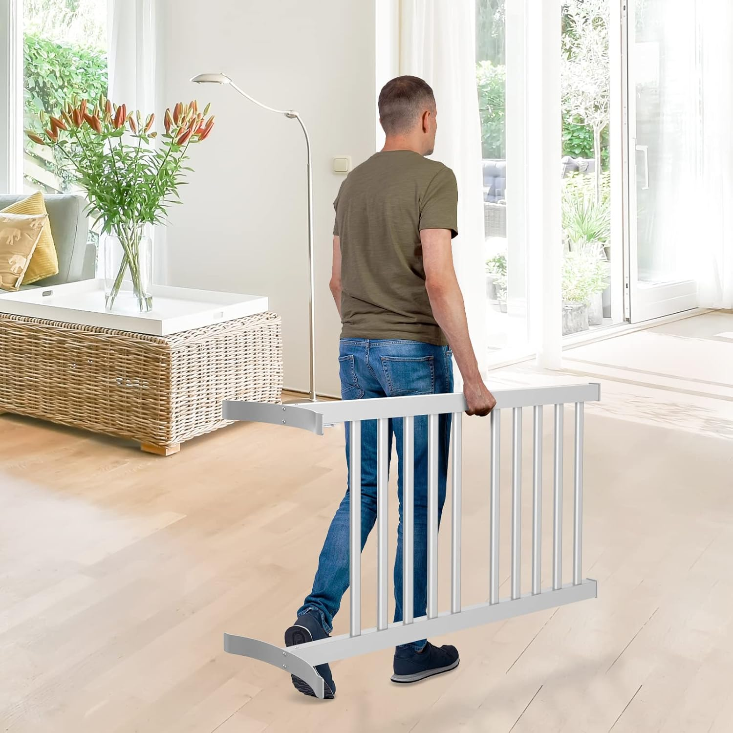 ADVWIN Heated Towel Rail, Electric Towel Warmer Rack, Freestanding Electric Rails Dryer Warmer Ladder Rack, 10-Bar image number 5