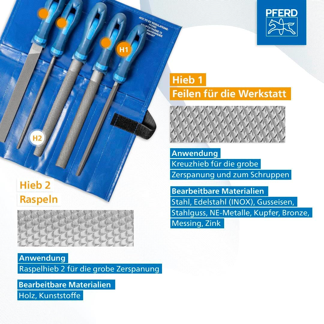 Pferd-Werkzeug 11800520 Werkstattfeilen Rolltasche 520 WR 200 H 1 image number 2
