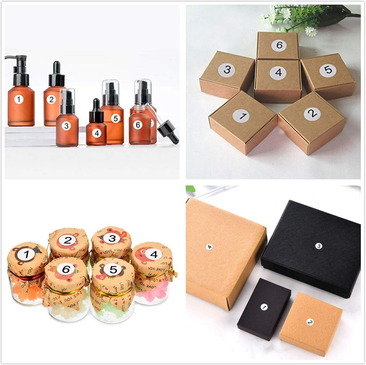 100 Sheets Number Stickers 1-100, Inventory Number Sticker Small round Labels Inventory/Storage Organizing Stickers for Indoor Outdoor, Organizing, Boxes, Bins, Toolbox, Locker (White) image number 2