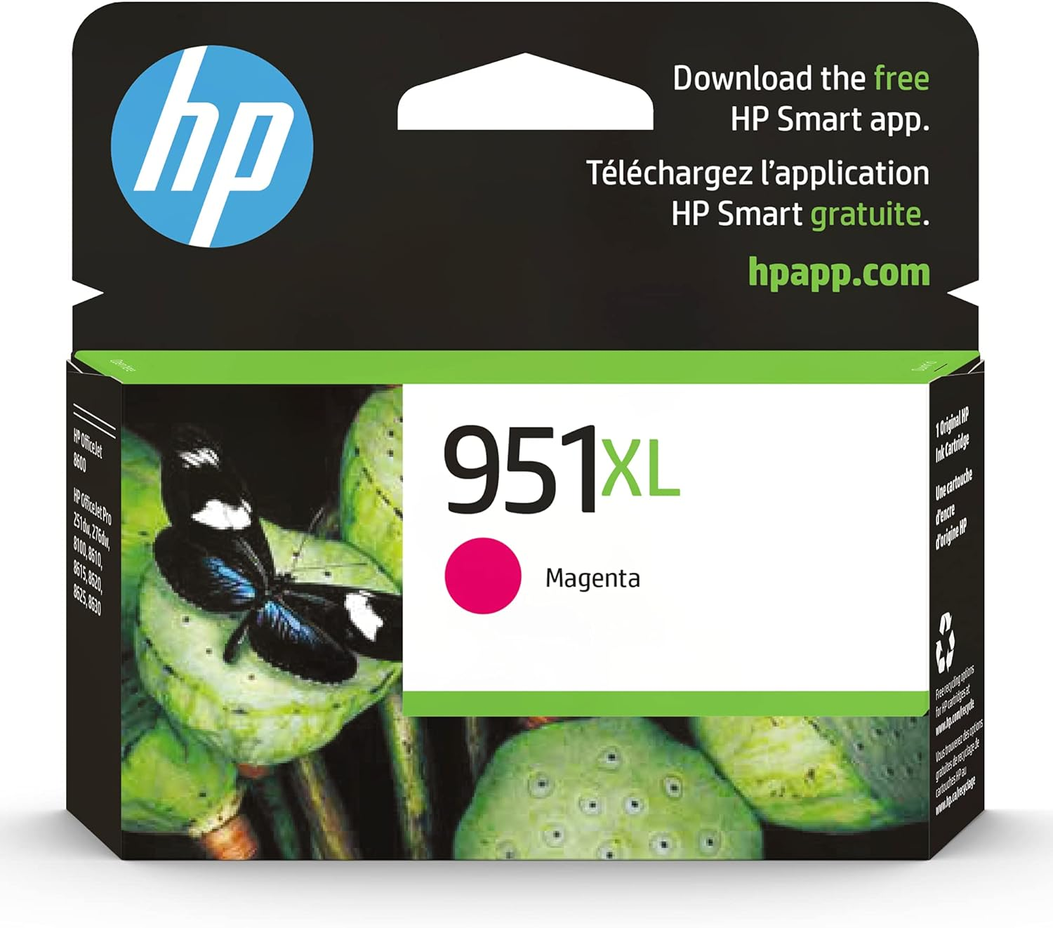HP 951XL Magenta High Yield Original Ink Cartridge (CN047AN) image number 3
