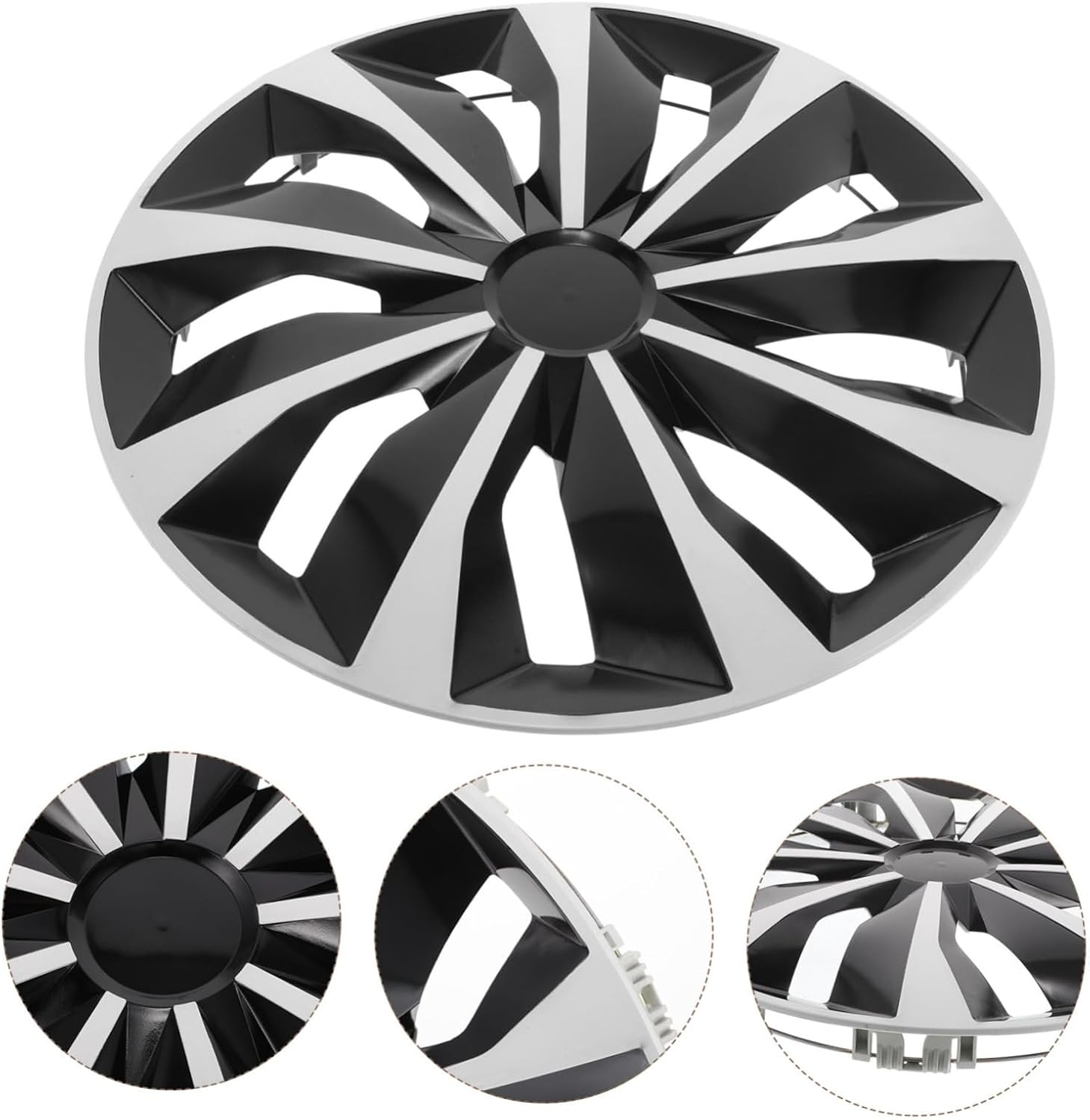 TOPPERFUN Car Wheel Cover Replacement Hubcap Decorative Tire Covers Front Wheel Hubcap Replacement for Car Rim image number 4