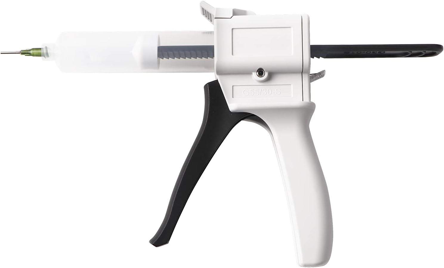 Lwuey Epoxy Glue Gun, 30Ml Dispenser Gun Manual Impression Mixing Dispensing Adhesive Single Liquid Tube Handle Tool for Pressing Squeezing DIY Crafts Quick Repairs Extruder Home School Project image number 2