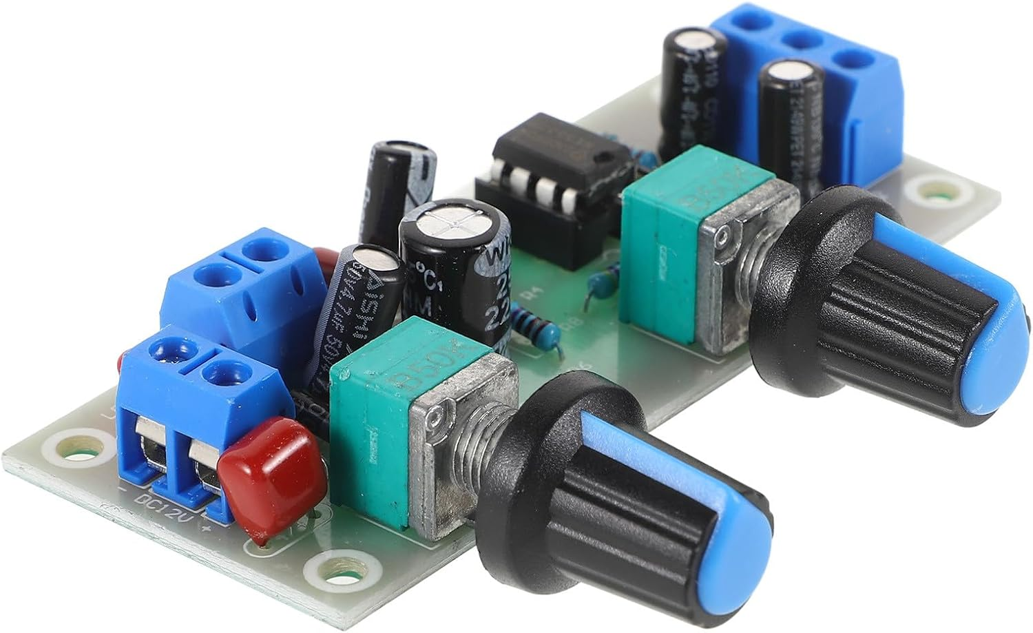 HOMSFOU Power Amplifier Board Low Bass Mainboard 10-24V Single Power Supply Audio Amplifier Module with Volume Control for Home Theater Preamplifier DIY Electronics Random Color image number 4