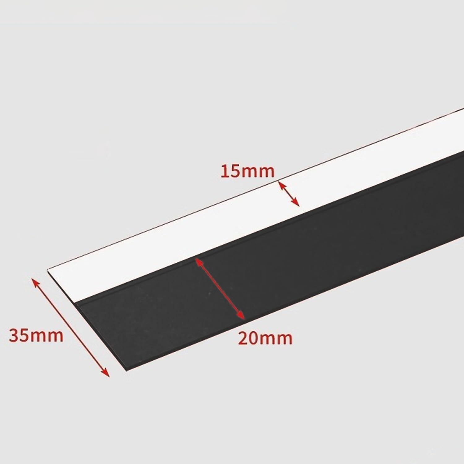 Door Seal and Weather Strip, 16.4Ft Strong Adhesive Black Silicone Rubber Draft Stopper for Sliding Door, Window, Home and Office Use - Ermaoo