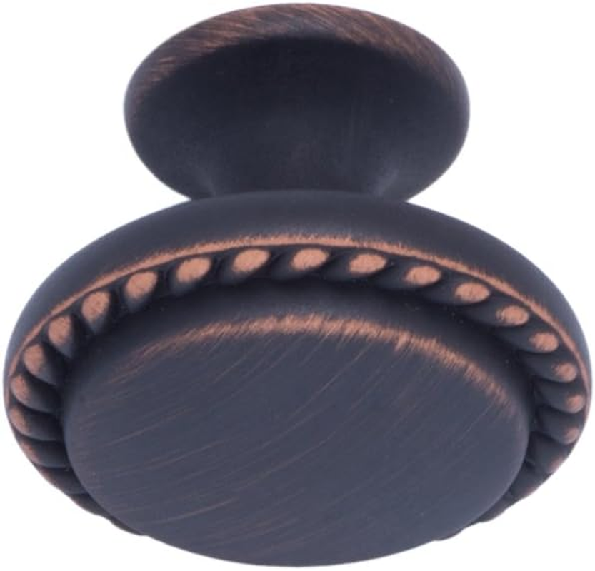 Amazon Basics round Braided Cabinet Knob, 1.25-Inch Diameter, Oil Rubbed Bronze, 25-Pack image number 2