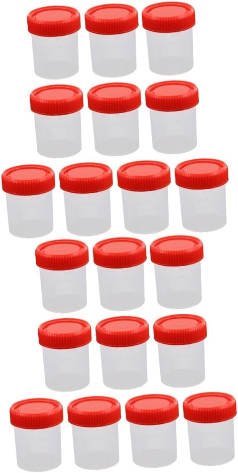 Gatuida Medical Use 10 Pack 60Ml Pee Sample Plastic Specimen Container for Testing