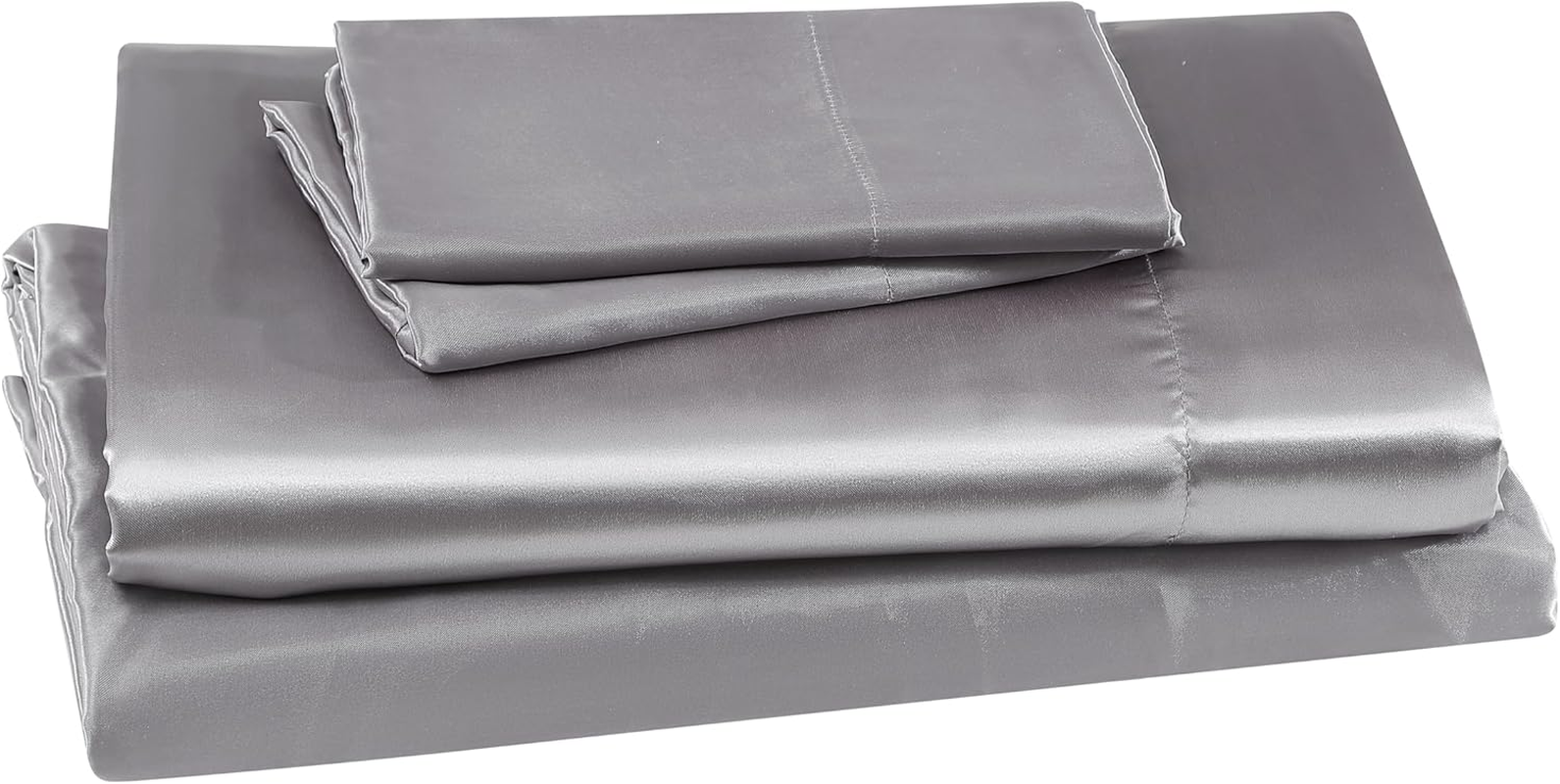 Elite Home Products 100% Luxury Satin Polyester Solid Sheet Set, King, Leopard