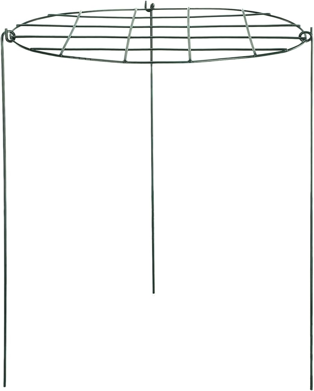 Round Grid Plant Support, Peony Cages Brace Flower Supporter Strawberry Growing Racks Cage Metal Garden Stake Grow through Hoops Heavy Plants Rings for Small Vegetable Fruit image number 6