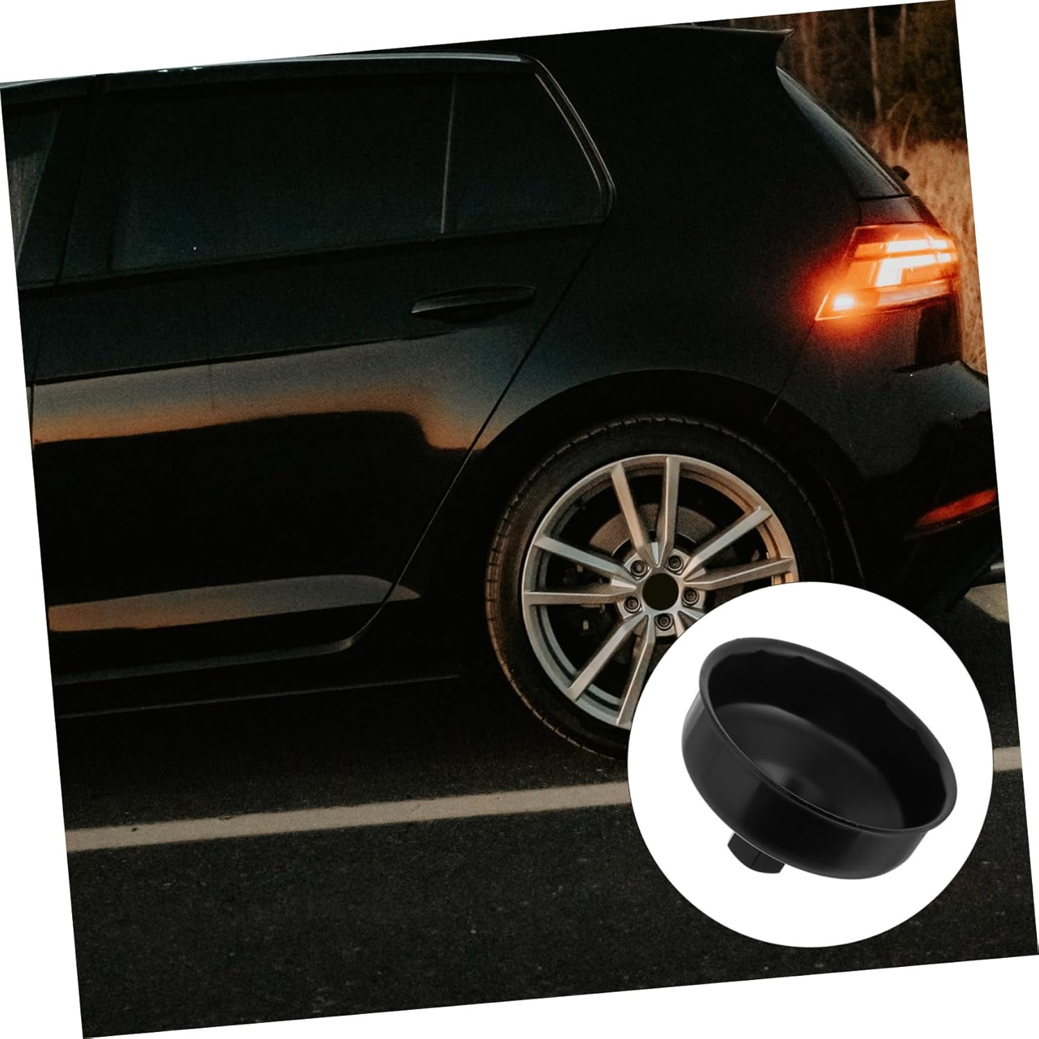 PAMINGONO Heavy-Duty Oil Filter Wrench Tool Black Locking Mechanism for Secure Removal for Motorcycle and Automotive Maintenance