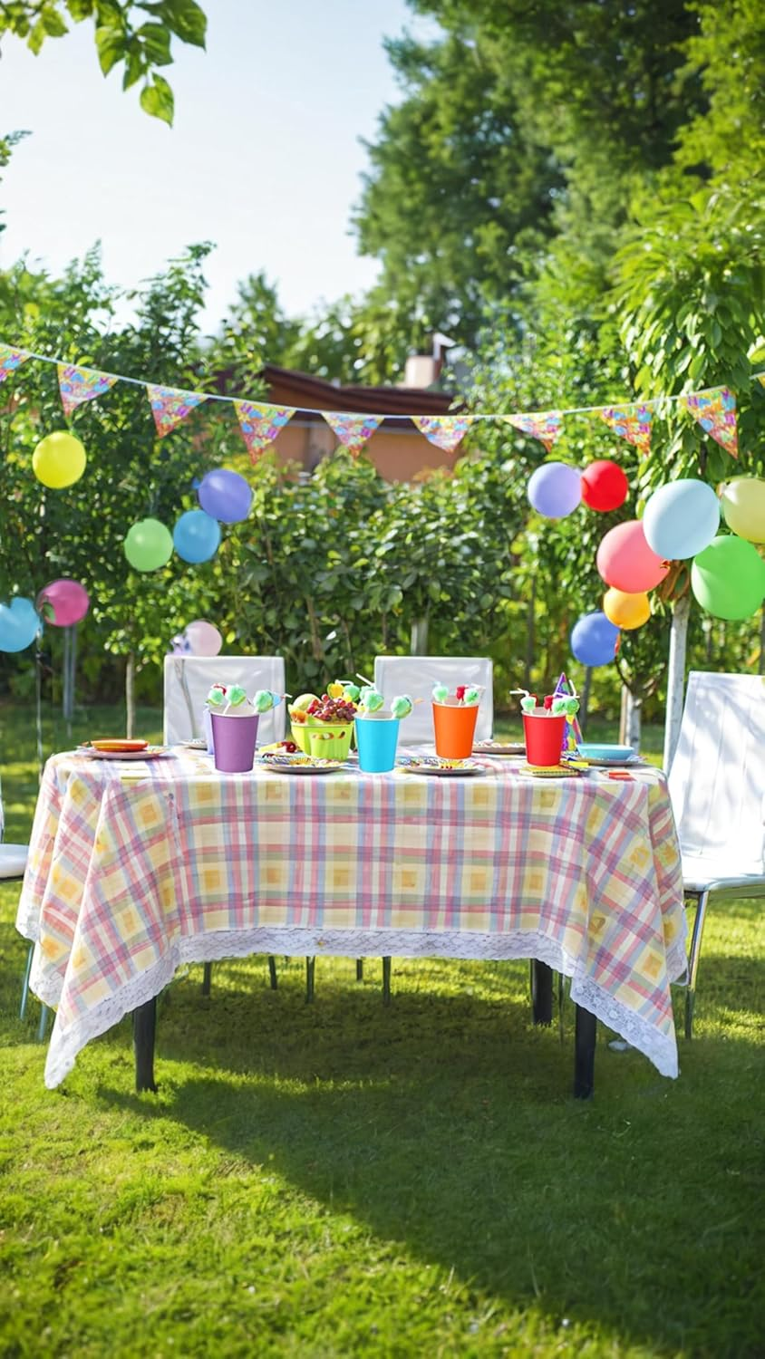 120 Biodegradable Paper Cups, 9Oz Multicolor Party Cups for DIY Holidays & Weddings - 6 Vibrant Colors, Eco-Friendly, image number 1