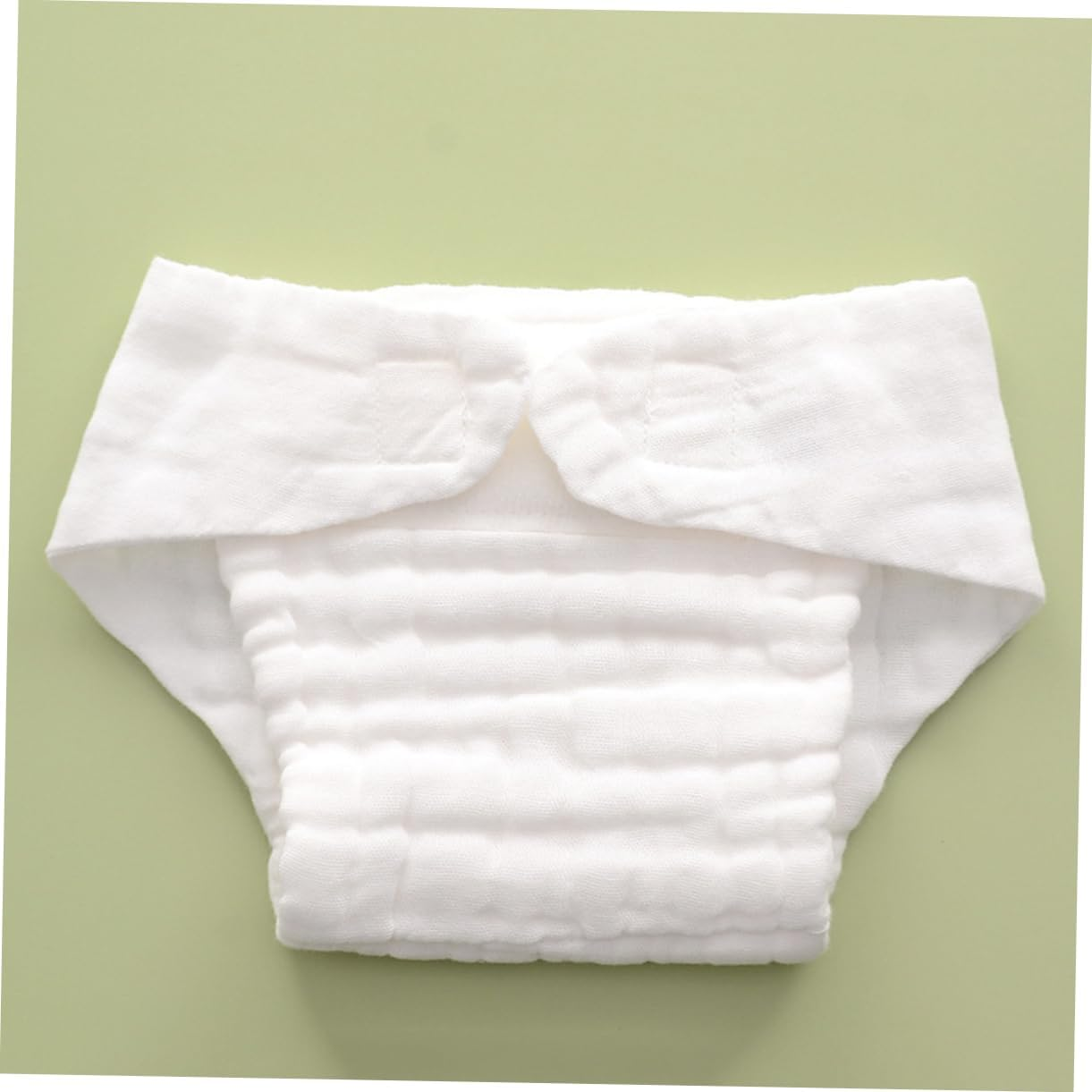 5Pcs Reusable Cotton Diaper Covers for Washable Nappy Liners Soft Months Breathable Absorbent Cloth Diapers image number 3