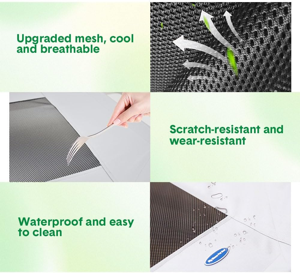 Melpet Raised Dog Bed Large Elevated Pet Bed Scratch and Moisture Resistant Breathable Kennel with Non-Slip Feet Indoor Outdoor for All Seasons Max Load 100Kg image number 5