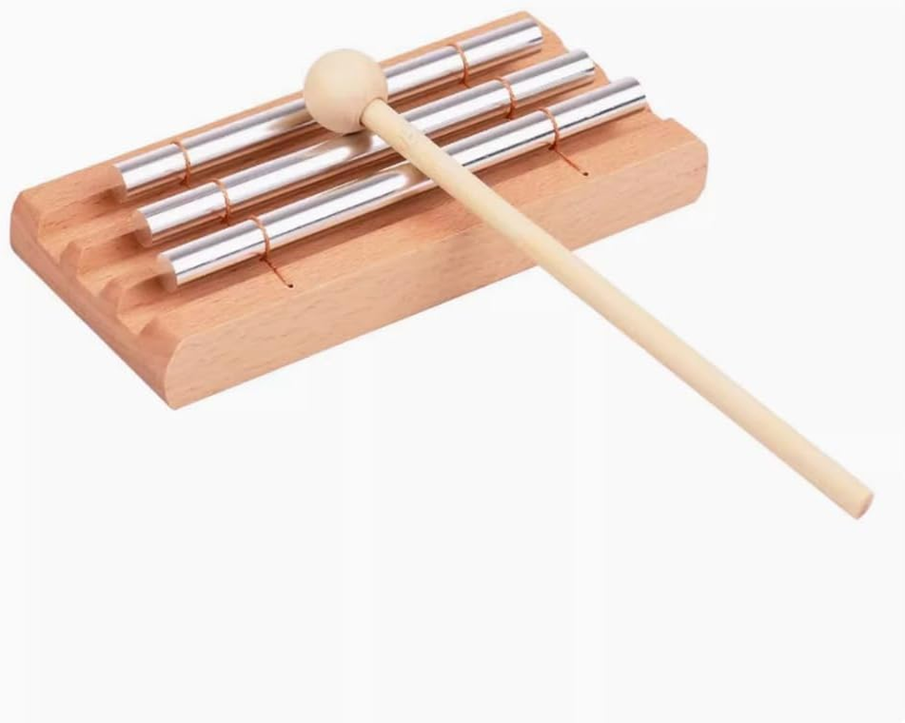 Percussion Chimes,Polyphony Bells,Meditation Chime,Wooden Percussion Instrument,For Prayer, Yoga, Eastern Energy Healing, Mindfulness and Sound or Rhythm Development with Gavel image number 5