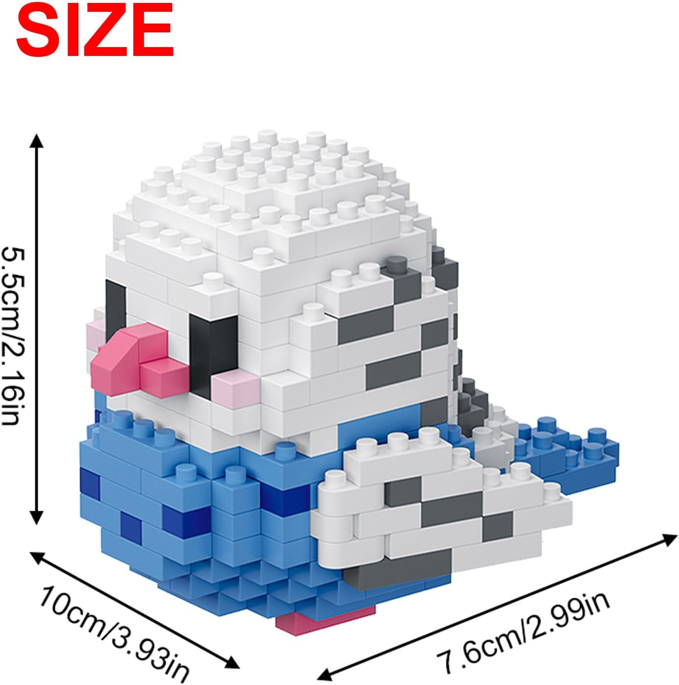 NOOLY Bird Micro Building Blocks Set for Home and Office Decoration WKLJM-01 253Pcs (Blue) 8913