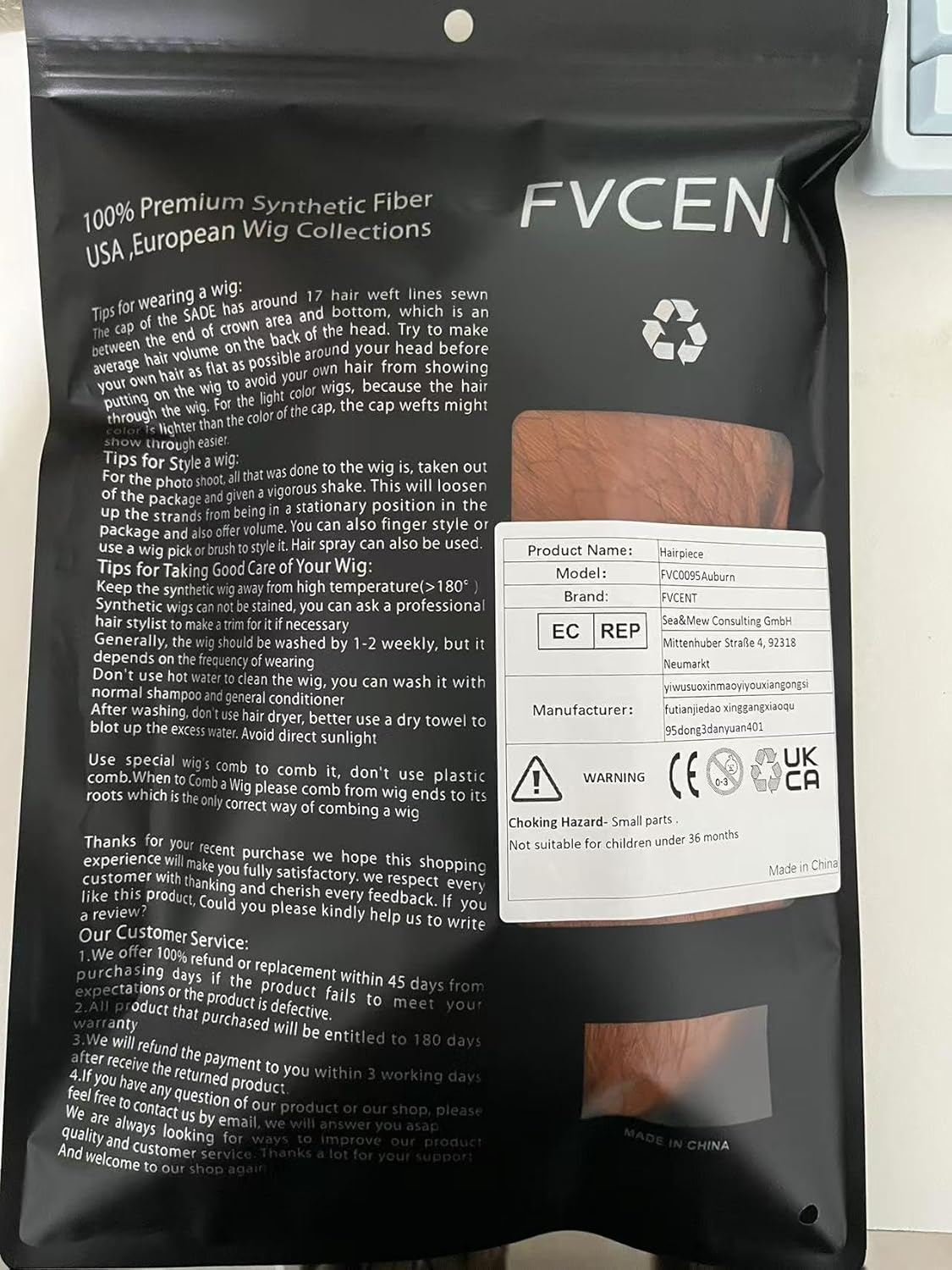 80S Housewife Wig FVCENT Large Bouffant Hair Long Wavy Classic Beehive Wigs with Bangs Married Costumes for Women image number 2