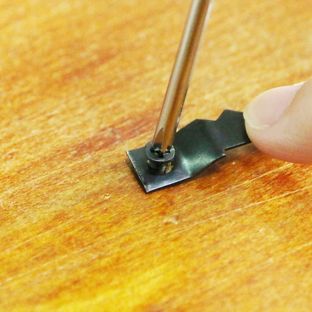 Swpeet 120 Pcs Sawtooth Picture Frame Hanging Hangers Double Hole with Screws for Home Decoration Creative Picture Frame Hanging (Black) image number 6