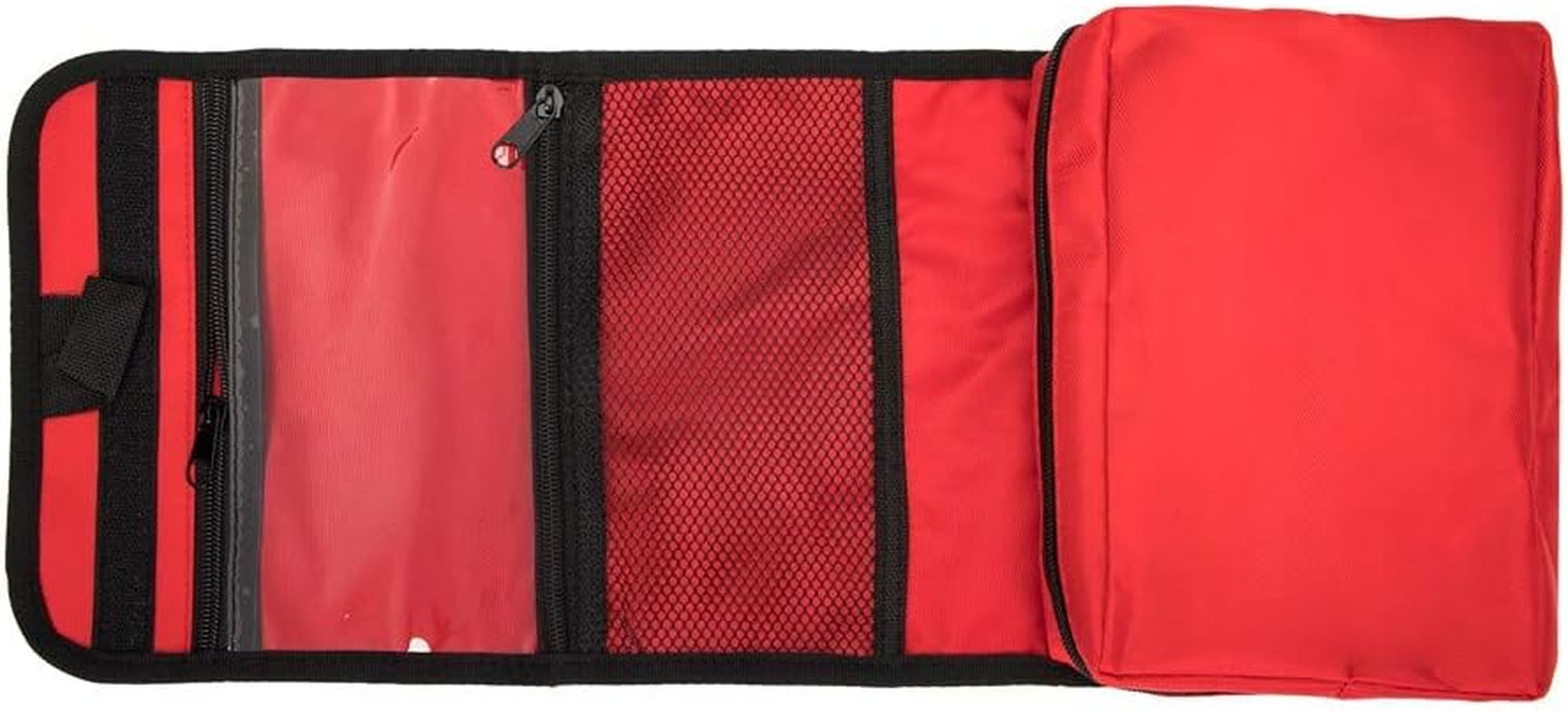 Portable Medicine Bag Multi-Layer First Aid Kit Bag Outdoor Travel Rescue Bag Empty Pouch Tote First Responder Storage Compact Survival Medicine Bag for Home Office Sport Gym Car (Red Bb) image number 4