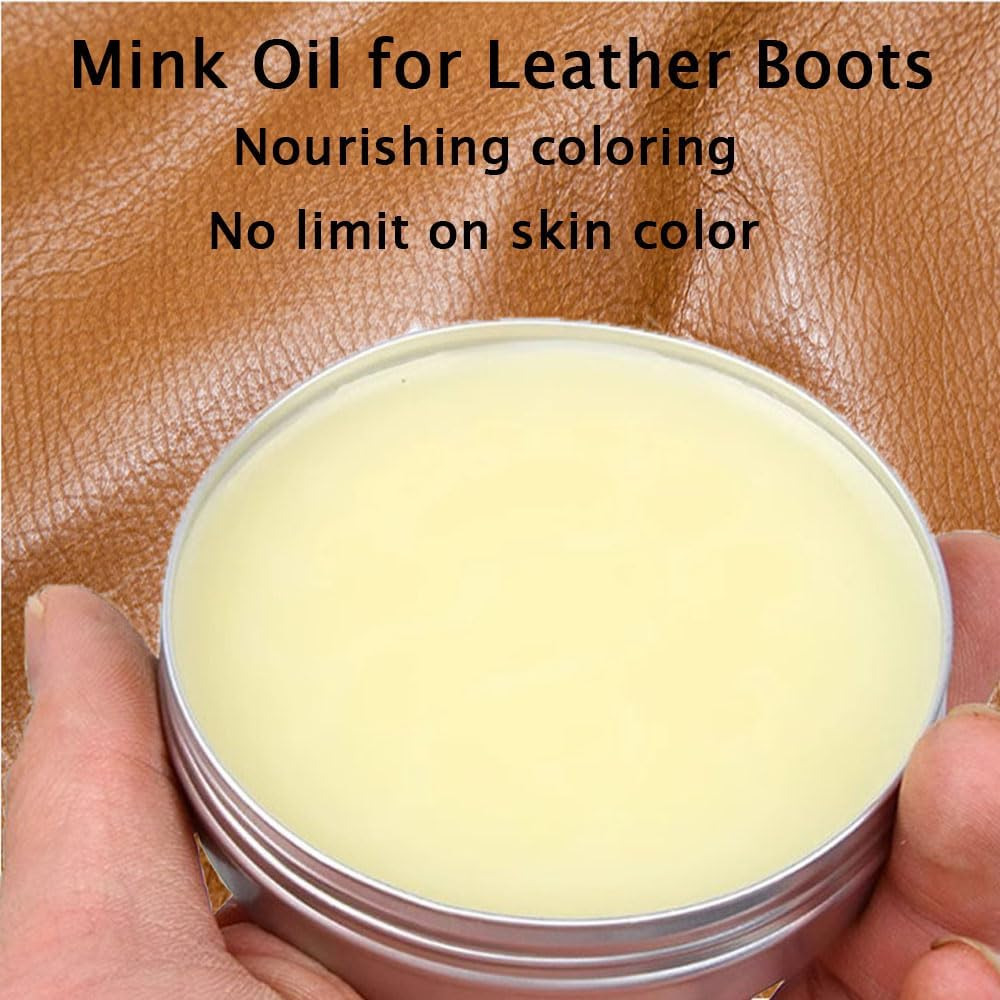 Tooget 8.8 OZ Mink Oil for Leather Boots, Cleaner and Conditioner with Small Rag for Care Soften Kit, Restorer, Purse, Belt, Shoe, Couch image number 5
