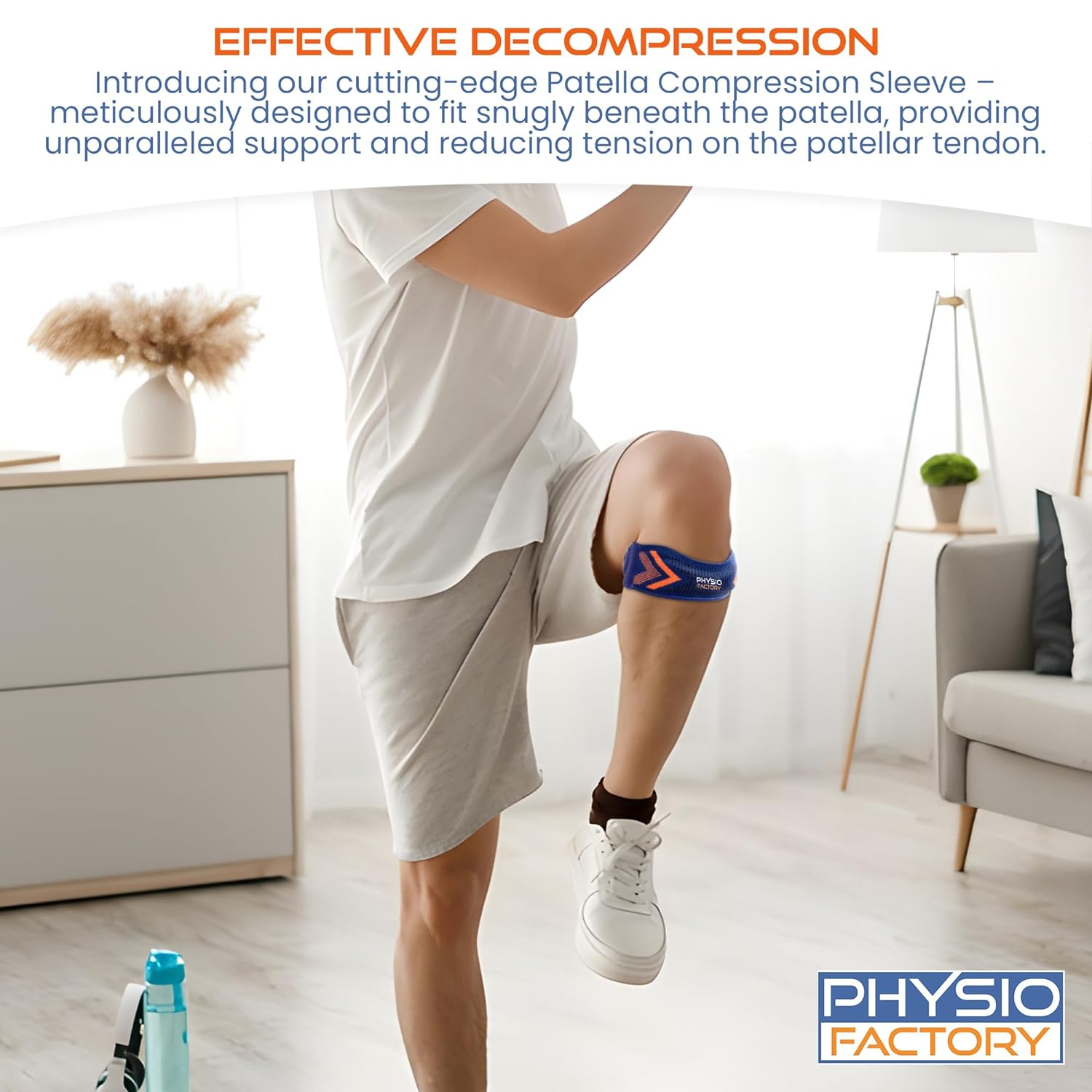 Physio Factory Two X Premium Sports Knee Brace - Patella Knee Strap for Pain Relief - Knee Support Strap with Patella Support - Ideal Knee Straps for Runners Knee. Premium Patella Strap