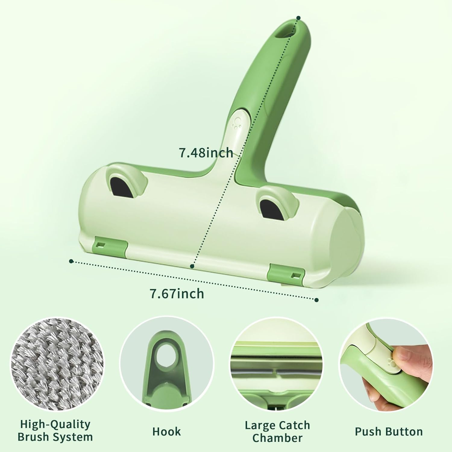 Pet Hair Remover Roller, Self-Cleaning Lint Roller - Dog & Cat Fur Remover for Sofa, Bed, Carpet, Furniture, Car Seat and More image number 4