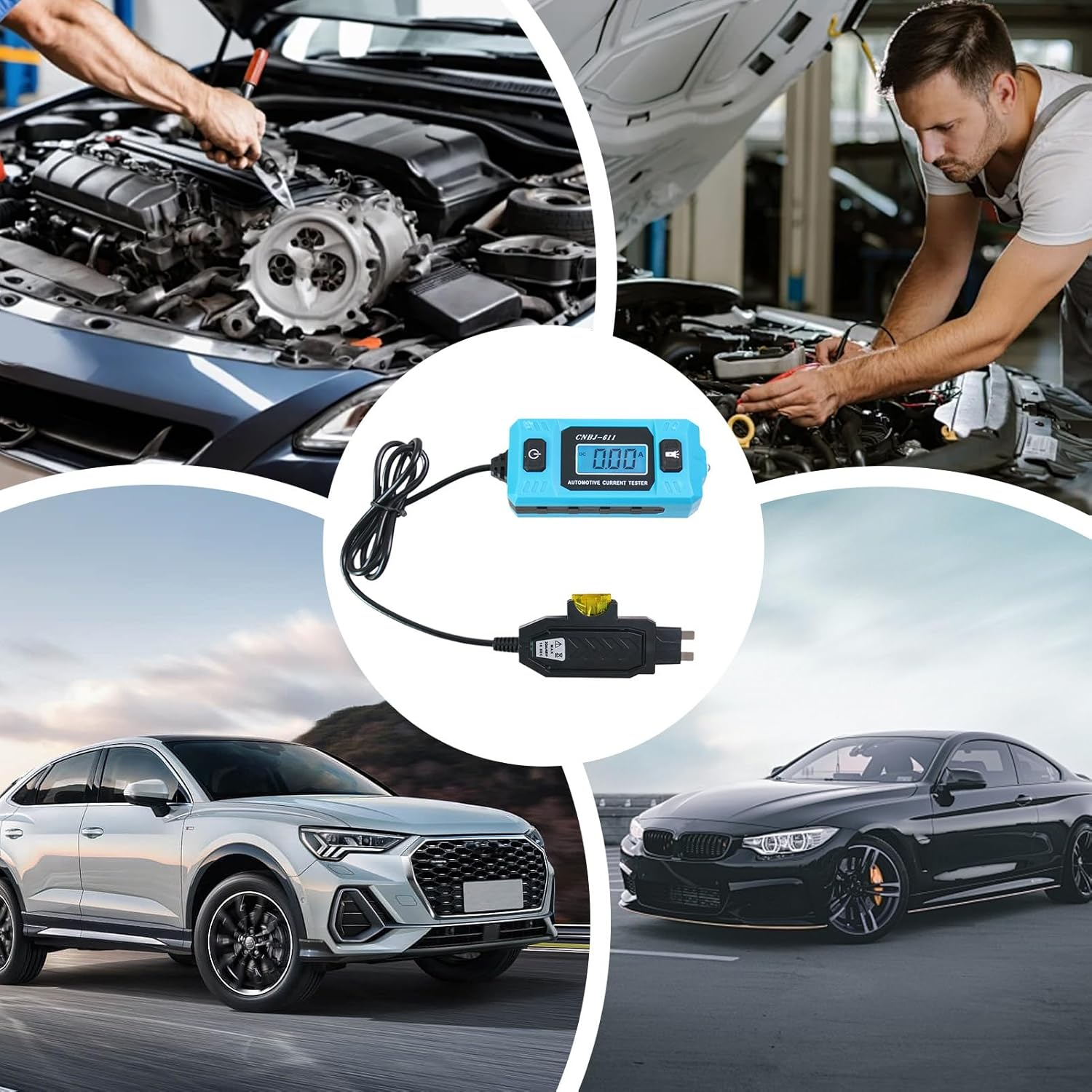 Car Circuit Tester | High Precision Portable Current Checker,Automotive Fault Probe Tester,For Professional Repair Personnel Vehicles Outdoor Fog Lights Horn Engine Radio