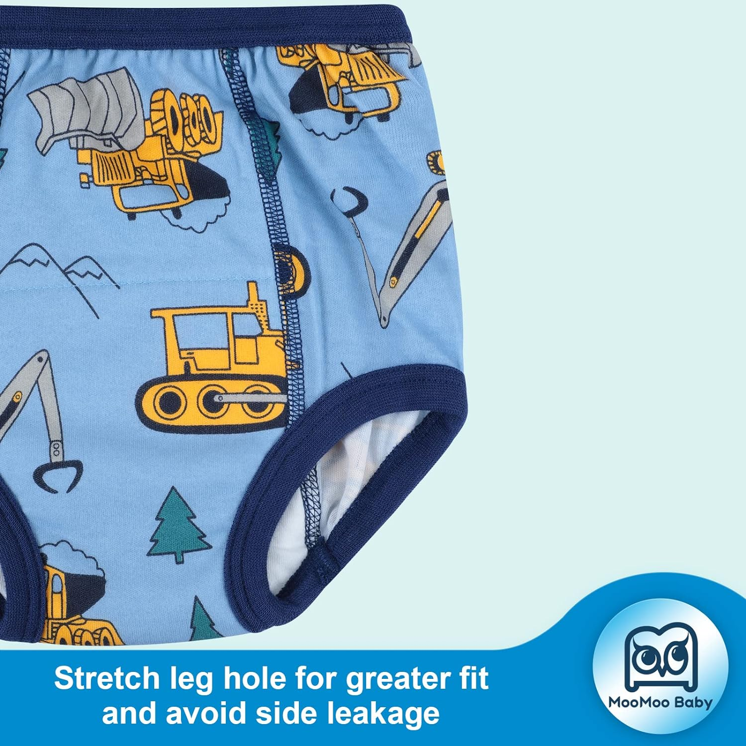 Moomoo Baby Potty Training Pants 4 Packs Absorbent Training Pants for Boys and Girls 5T